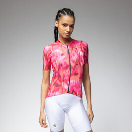 ALÉ Cyklistický dres s krátkým rukávem - JARDIN 2.0 PR-E - červená