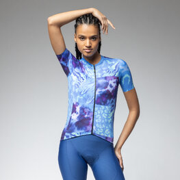 ALÉ Cyklistický dres s krátkým rukávem - PRAGMA LINFA - modrá