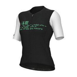 ALÉ Cyklistický dres s krátkým rukávem - MEGABYTE 2.0 PR-E - černá/bílá