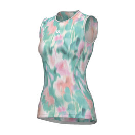ALÉ Cyklistické triko bez rukávů - INTIMO JARDIN 2.0 - světle zelená