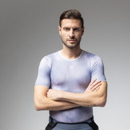 ALÉ Cyklistické triko s krátkým rukávem - INTIMO ARGON - šedá