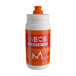 ELITE Cyklistická láhev na vodu - FLY INEOS GRENADIER 550 ML 2026 - bílá/oranžová