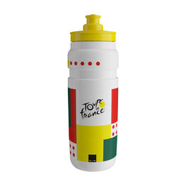 ELITE Cyklistická láhev na vodu - FLY TOUR DE FRANCE COLORS 750 ML 2026 - bílá/žlutá/červená