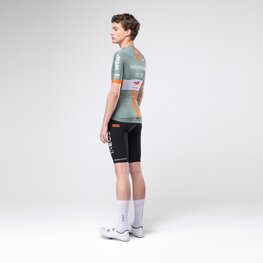 GOBIK Cyklistický dres s krátkým rukávem - ODYSSEY NETCOMPANY INEOS 26 - zelená/oranžová