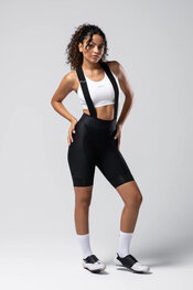 GOBIK Cyklistické kalhoty krátké s laclem - ABSOLUTE 6.1 - černá