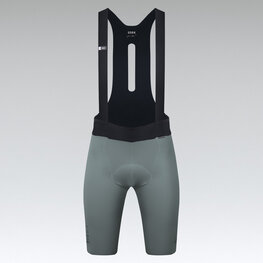 GOBIK Cyklistické kalhoty krátké s laclem - X - zelená