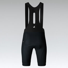 GOBIK Cyklistické kalhoty krátké s laclem - ABSOLUTE  7.0 COMPACT - černá