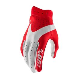 100% SPEEDLAB Cyklistické rukavice dlouhoprsté - ITRACK - červená/bílá