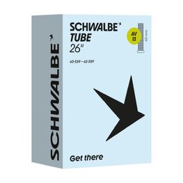 SCHWALBE duše - AV13 (40/62-559) 26x1.60–2.45 AV 40mm - černá
