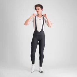 SPORTFUL Cyklistické kalhoty dlouhé s laclem - PULSE BIBTIGHT - černá