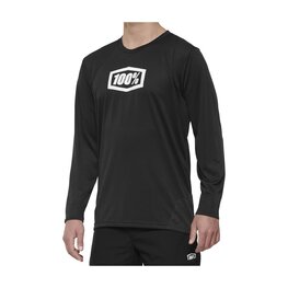 100% SPEEDLAB Cyklistický dres s dlouhým rukávem letní - RIDECAMP - černá