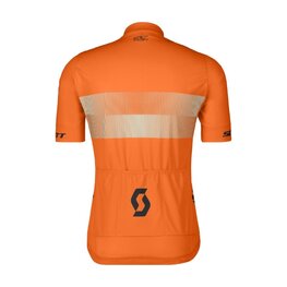 SCOTT Cyklistický dres s krátkým rukávem - TEAM 10 - oranžová