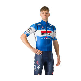 CASTELLI Cyklistická vesta - SOUDAL QUICK-STEP 2024 PRO LIGHT WIND - modrá/bílá/červená