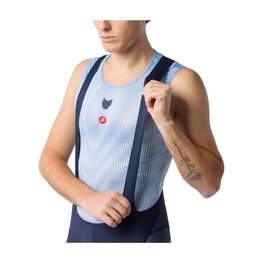 CASTELLI Cyklistické kalhoty krátké s laclem - COMPETIZIONE 2 TEAM SOUDAL QUICK-STEP 2026 - modrá