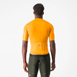 CASTELLI Cyklistický dres s krátkým rukávem - ESPRESSO - oranžová