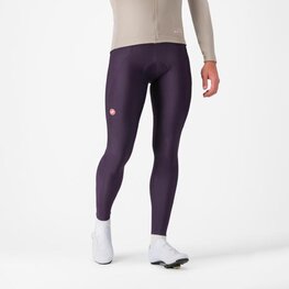 CASTELLI Cyklistické kalhoty dlouhé s laclem - ESPRESSO - fialová