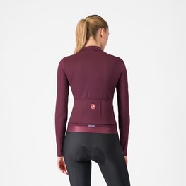 CASTELLI Cyklistický dres s dlouhým rukávem zimní - ESPRESSO THERMAL W LS - červená