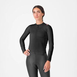 CASTELLI Cyklistický dres s dlouhým rukávem letní - ESPRESSO - černá