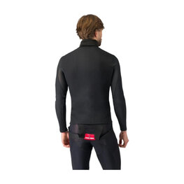 CASTELLI Cyklistické triko s dlouhým rukávem - FLANDERS 2 HIGH NECK - černá