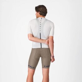 CASTELLI Cyklistické kalhoty krátké s laclem - COMPETIZIONE 2 KIT - hnědá