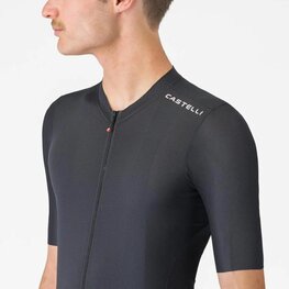 CASTELLI Cyklistický dres s krátkým rukávem - ESPRESSO 2 - černá