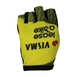 RAPIDGEAR Cyklistické rukavice krátkoprsté - VISMA TDF25 REPLICA GLOVES - žlutá/černá