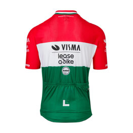 RAPIDGEAR Cyklistický dres s krátkým rukávem - REPLICA VISMA HUNGARIAN CHAMP 2025 - červená/bílá/zelená
