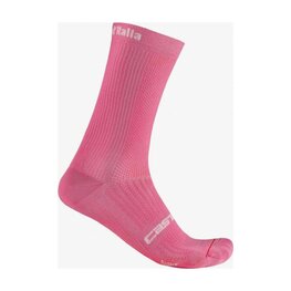CASTELLI Cyklistické ponožky klasické - GIRO D'ITALIA 18 - růžová