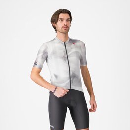 CASTELLI Cyklistický dres s krátkým rukávem - GIRO ESPRESSO - šedá