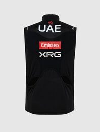PISSEI Cyklistická vesta - UAE TEAM EMIRATES - XRG 2025 OFFICIAL WATERPROOF - černá