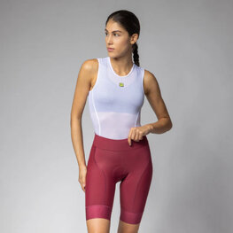 ALÉ Cyklistické kalhoty krátké bez laclu - MAGIC COLOUR PR-E - červená