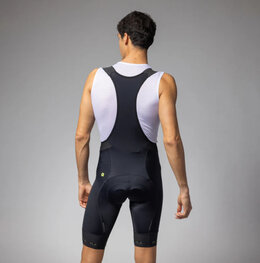 ALÉ Cyklistické kalhoty krátké s laclem - STRADA 2.0 PR-E - černá