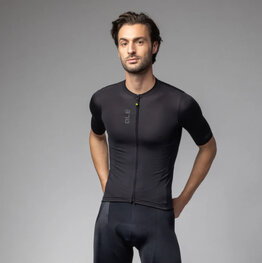 ALÉ Cyklistický dres s krátkým rukávem - COLOR BLOCK PRAGMA - černá