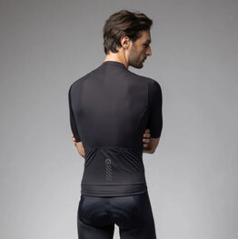 ALÉ Cyklistický dres s krátkým rukávem - COLOR BLOCK PRAGMA - černá