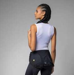 ALÉ Cyklistické triko bez rukávů - VELO ACTIVE INTIMO - bílá