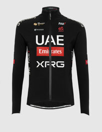 PISSEI Cyklistická zateplená bunda - UAE TEAM EMIRATES - XRG 2025 GIACCA PRIMAPELLE OFFICIAL - černá