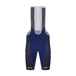 SANTINI Cyklistické kalhoty krátké s laclem - TREK FACTORY RACING 2025 - modrá