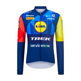 SANTINI Cyklistický dres s dlouhým rukávem letní - LIDL TREK - LONG-SLEEVE JERSEY