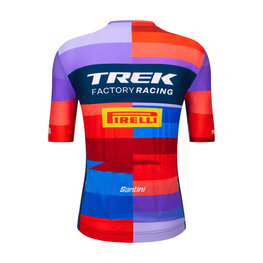 SANTINI Cyklistický dres s krátkým rukávem - TREK FACTORY RACING 2025 - vícebarevná