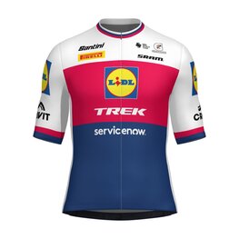 SANTINI Cyklistický dres s krátkým rukávem - LIDL TREK - JERSEY