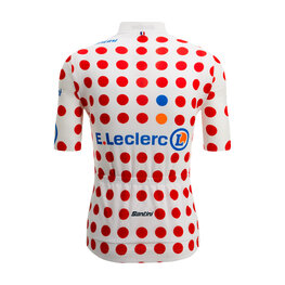 SANTINI Cyklistický dres s krátkým rukávem - TOUR DE FRANCE - POLKA DOT JERSEY - vícebarevná