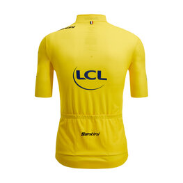 SANTINI Cyklistický dres s krátkým rukávem - TOUR DE FRANCE - YELLOW JERSEY - žlutá
