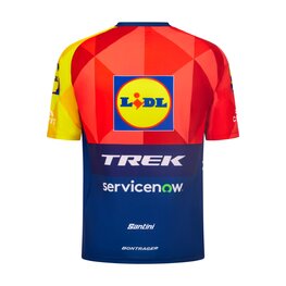 SANTINI Cyklistické triko s krátkým rukávem - LIDL TREK - TECHNICAL T-SHIRT