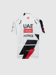PISSEI Cyklistický dres s krátkým rukávem - UAE TEAM EMIRATES - XRG 2026 REPLICA JUNIOR - bílá/černá/červená