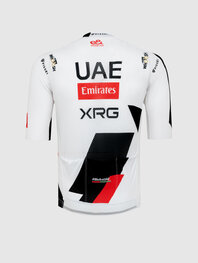 PISSEI Cyklistický dres s krátkým rukávem - UAE TEAM EMIRATES - XRG 2026 REPLICA - bílá/černá/červená