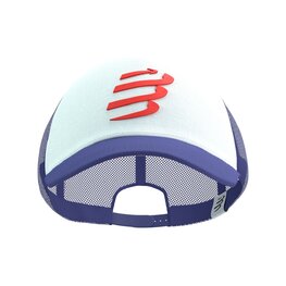 COMPRESSPORT Cyklistická čepice - TRUCKER CUP - modrá/bílá