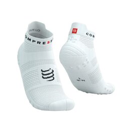 COMPRESSPORT Cyklistické ponožky kotníkové - PRO RACING SOCKS V4.0 RUN - bílá