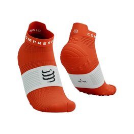 COMPRESSPORT Cyklistické ponožky kotníkové - PRO RACING SOCKS V4.0 RUN - červená