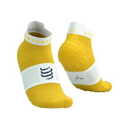 COMPRESSPORT Cyklistické ponožky kotníkové - PRO RACING SOCKS V4.0 RUN - žlutá