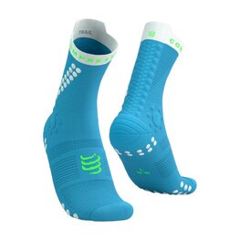 COMPRESSPORT Cyklistické ponožky klasické - PRO RACING SOCKS V4.0 TRAIL - modrá